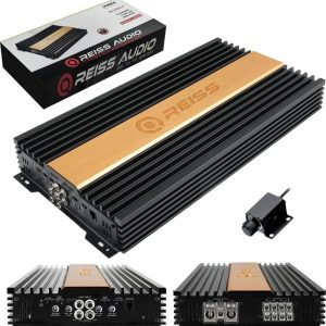 reiss audio reıss audıo rs 4200.4 oto anfi stereo 4x200 watt 4 kanal bass kontrol